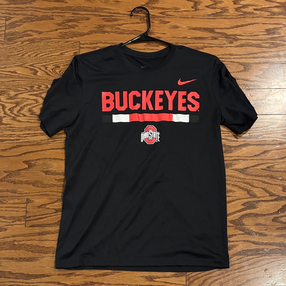 Nike Black and Red Buckeyes Tee
